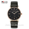 fashion style japan movement quartz leather mens watch